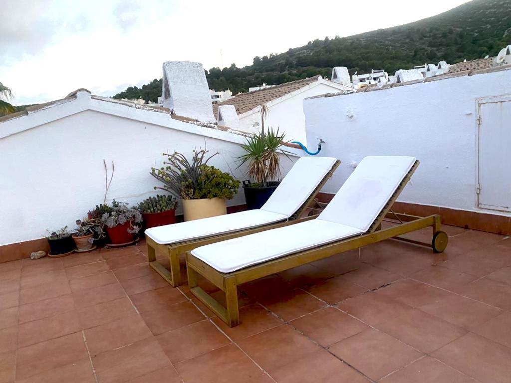 Apartamento Dos Terrazas, Vistas Al Mar. Piscina Peñíscola Dış mekan fotoğraf